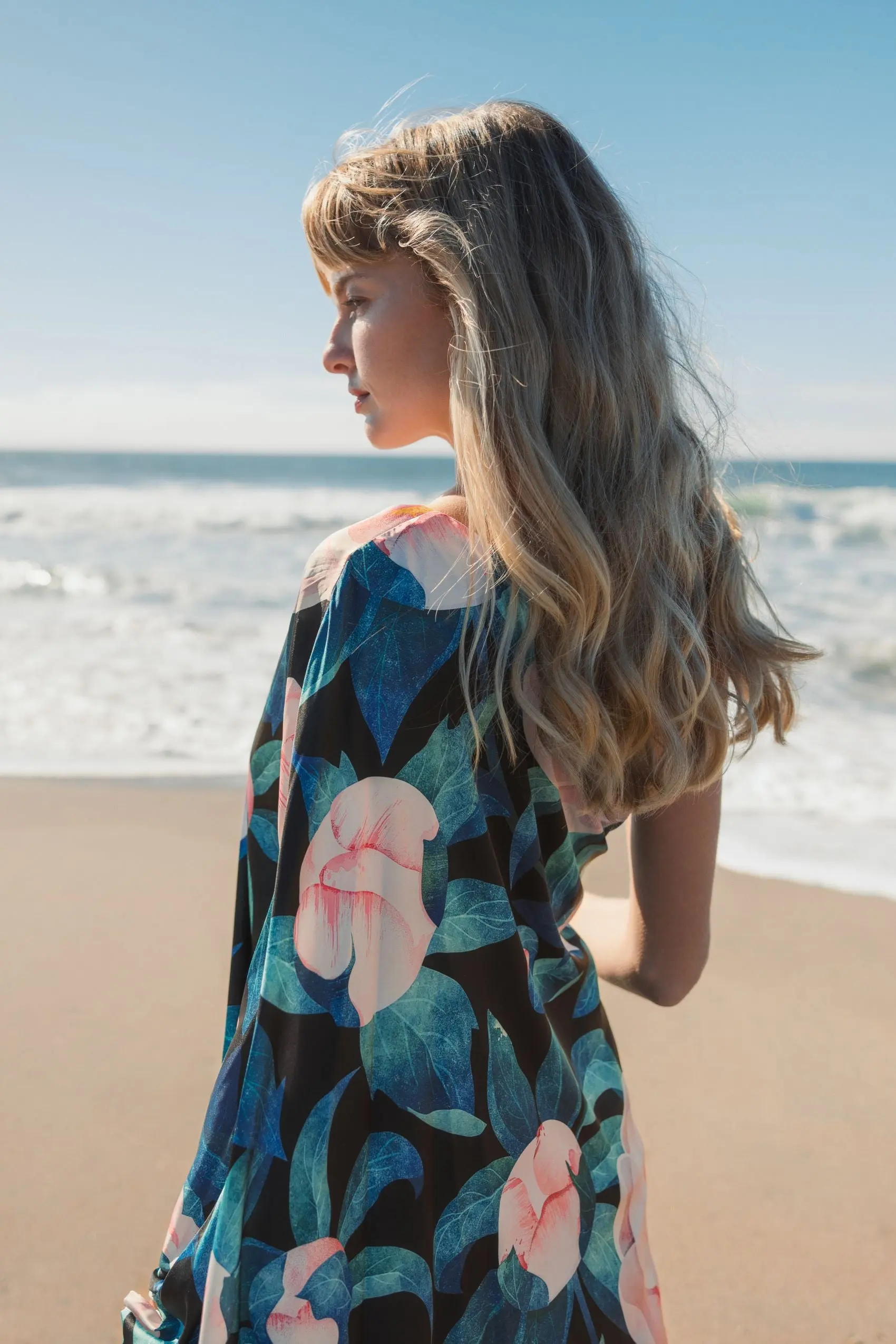 Multicolor Floral One Shoulder Dress