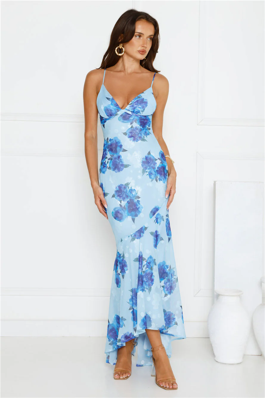 Storybook Romance Maxi Dress Blue