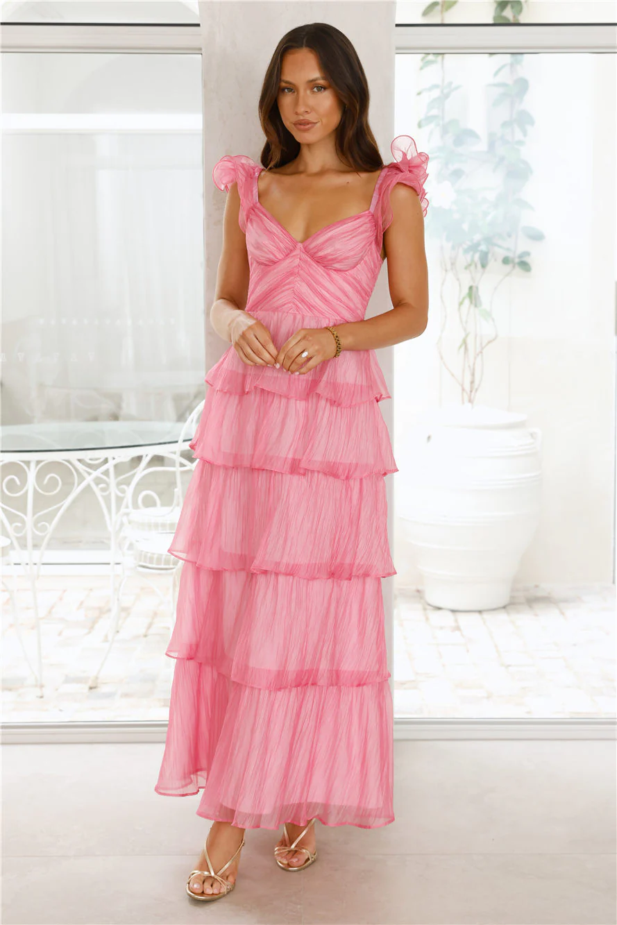 Shining Sunbeam Maxi Dress Pink