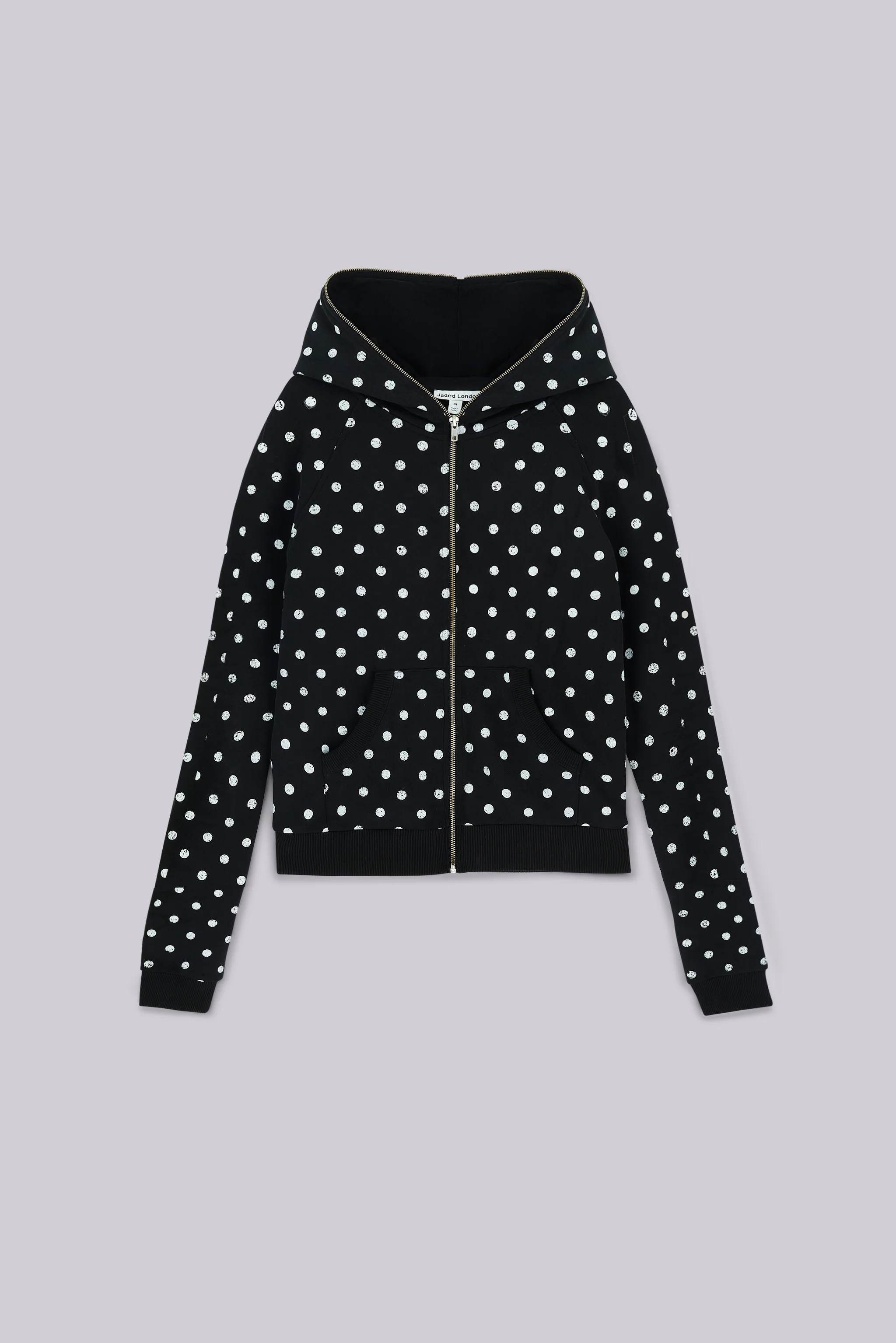 Mono Black Polkadot Mini Monster Hoodie