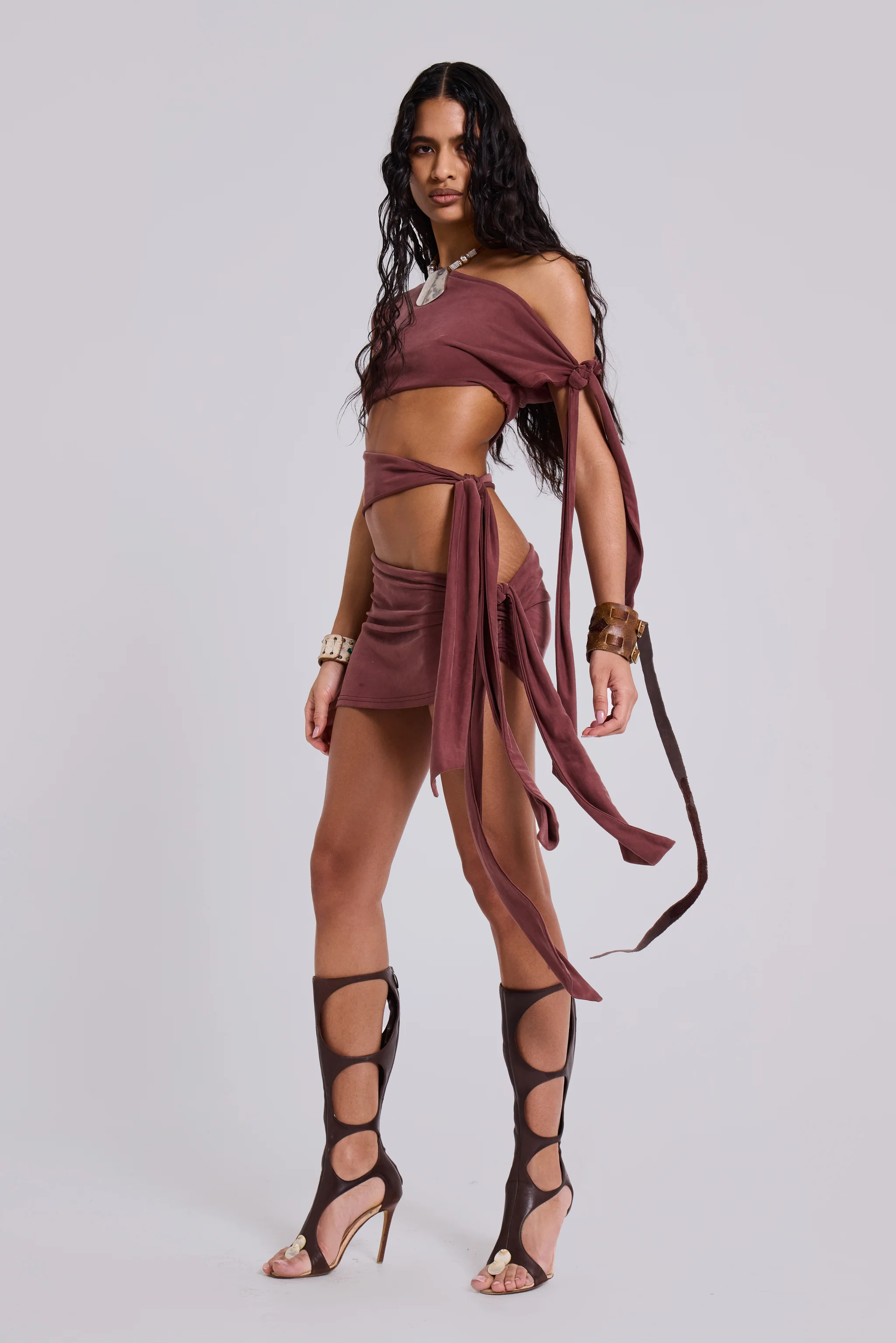 Mena Asymmetric Mini Dress