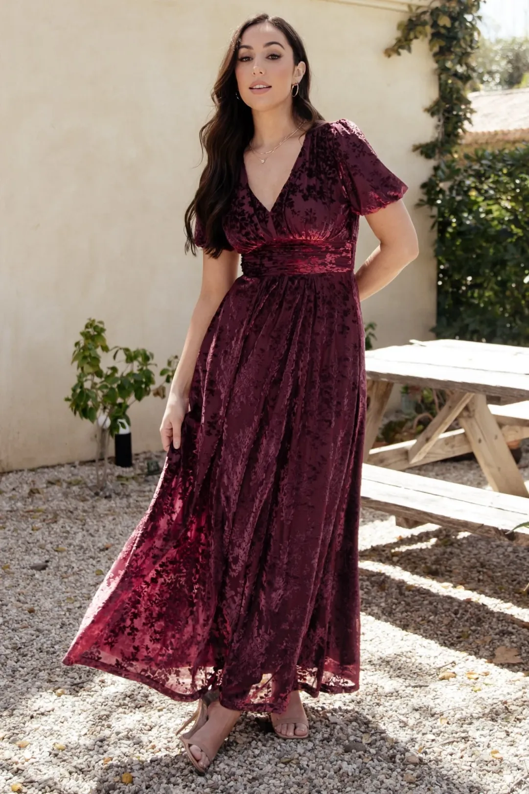 leslie velvet maxi dress Annorah Halterneck Velvet Maxi Dress Sequin Blush