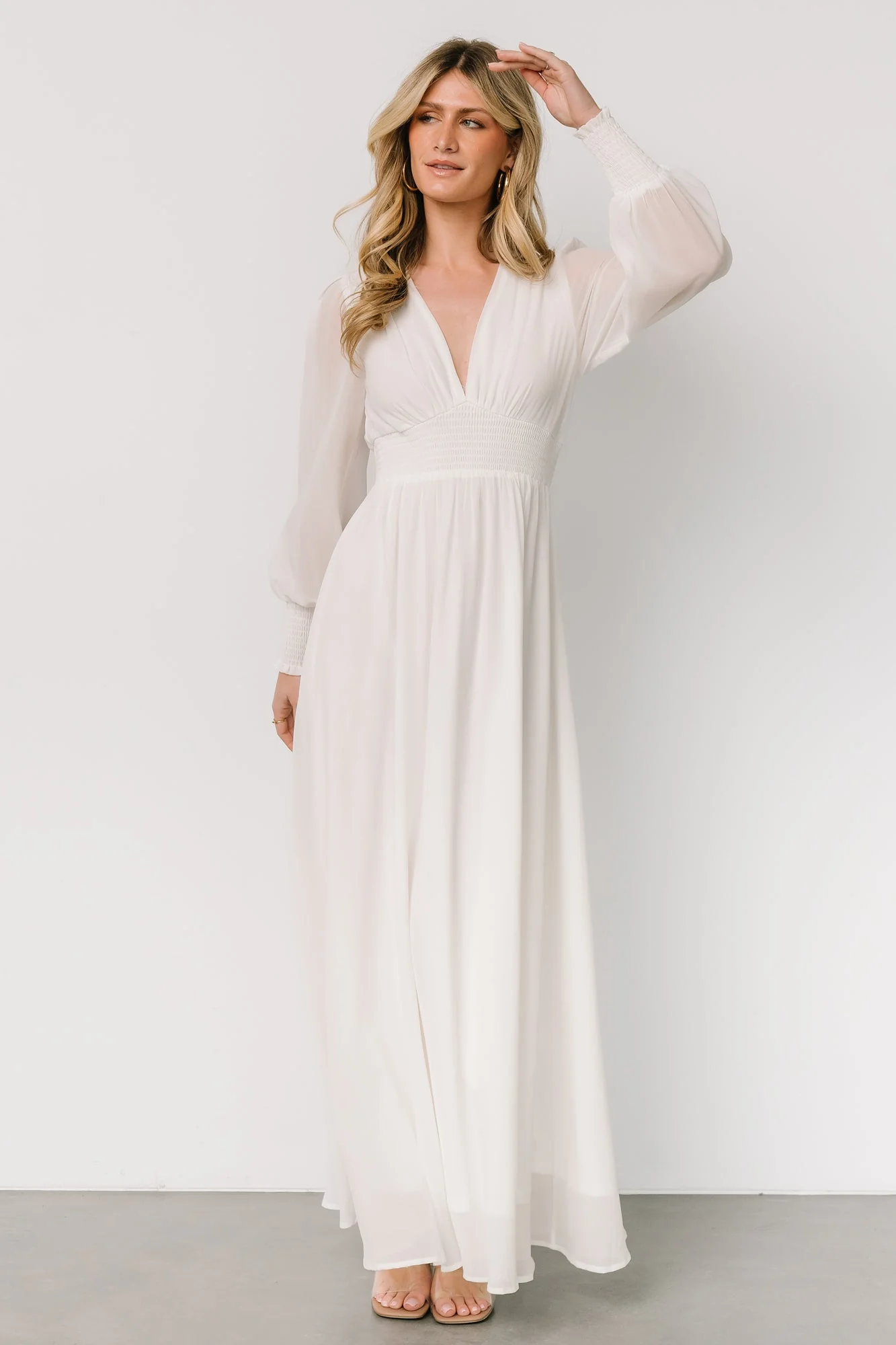 Olivia Maxi Dress | White