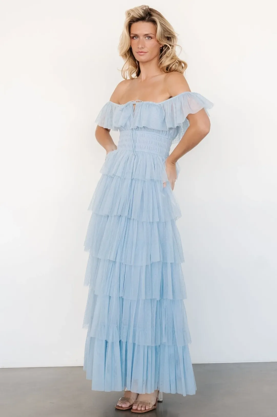 show me your mumu steel blue bridesmaid dresses Polka Dot Wedding Veil in Ivory Mid Length Point d' Esprit Bridal Veil –  One Blushing Bride Custom Wedding Veils main image 1
