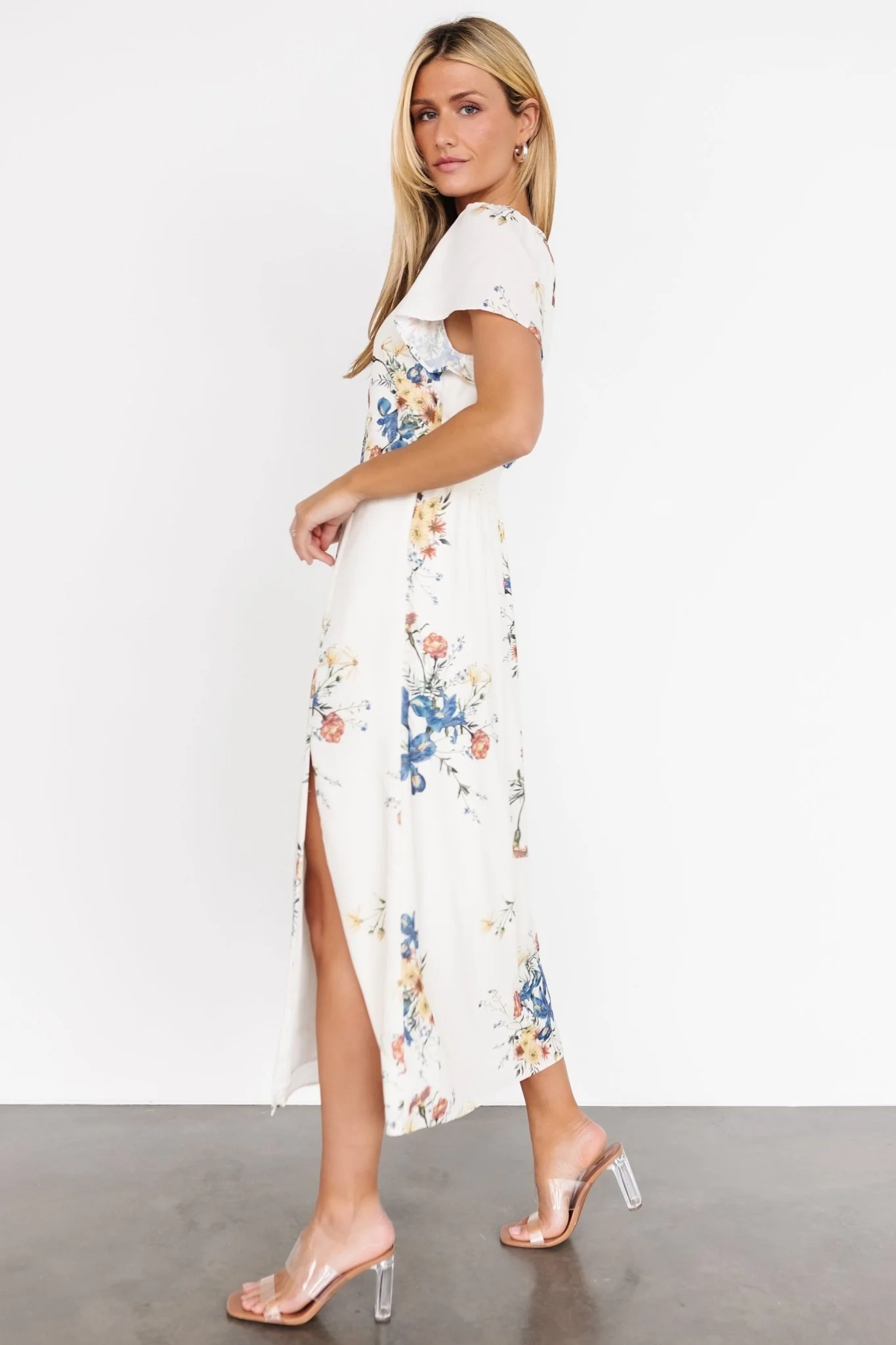 kirsten dress - cream floral reviews Kirsten Lace Maxi Dress