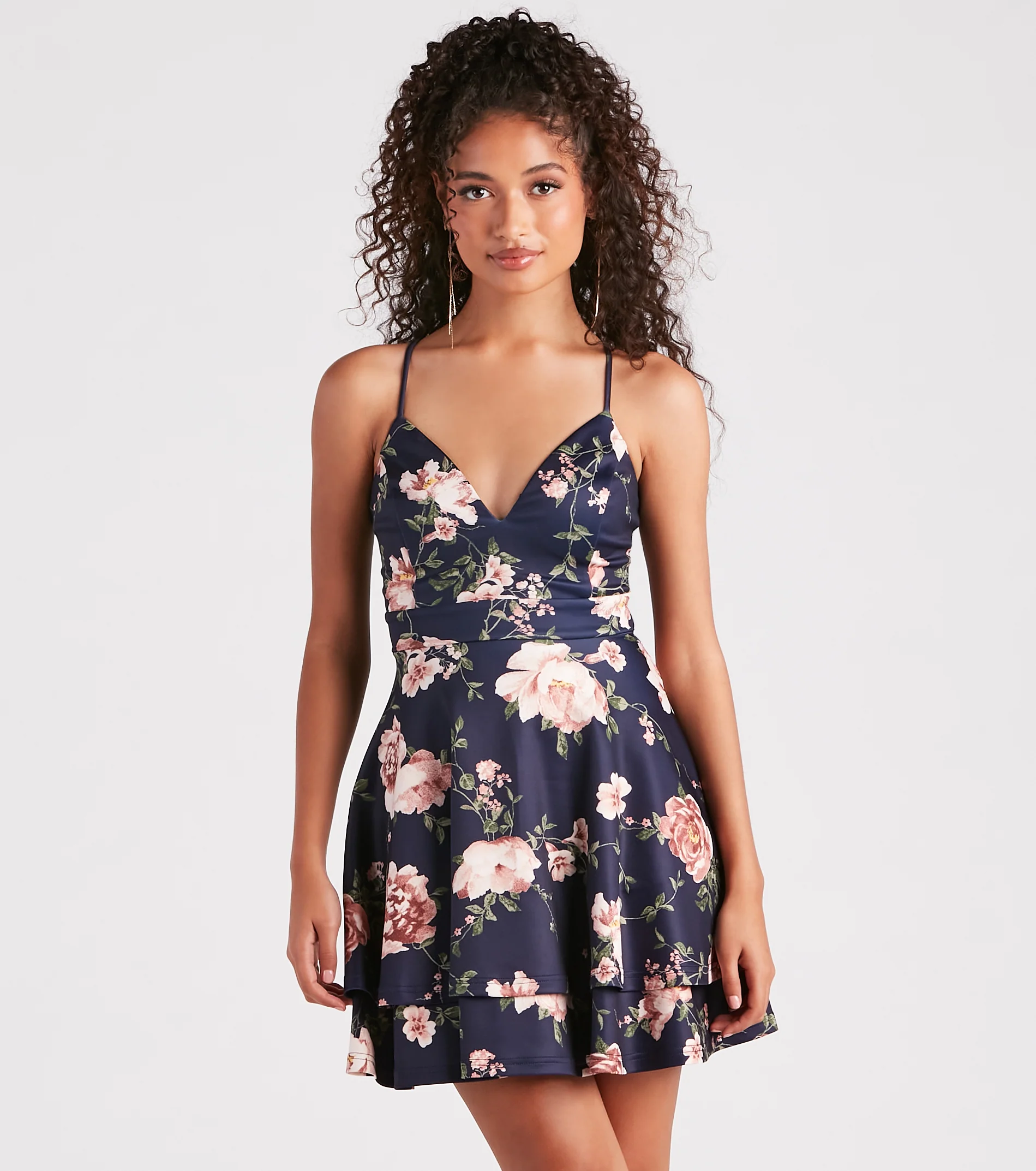 Blossom With Beauty Floral Skater Dress
