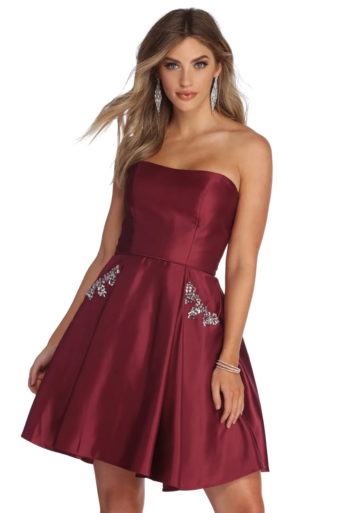 Noelle Formal Satin Party Dress