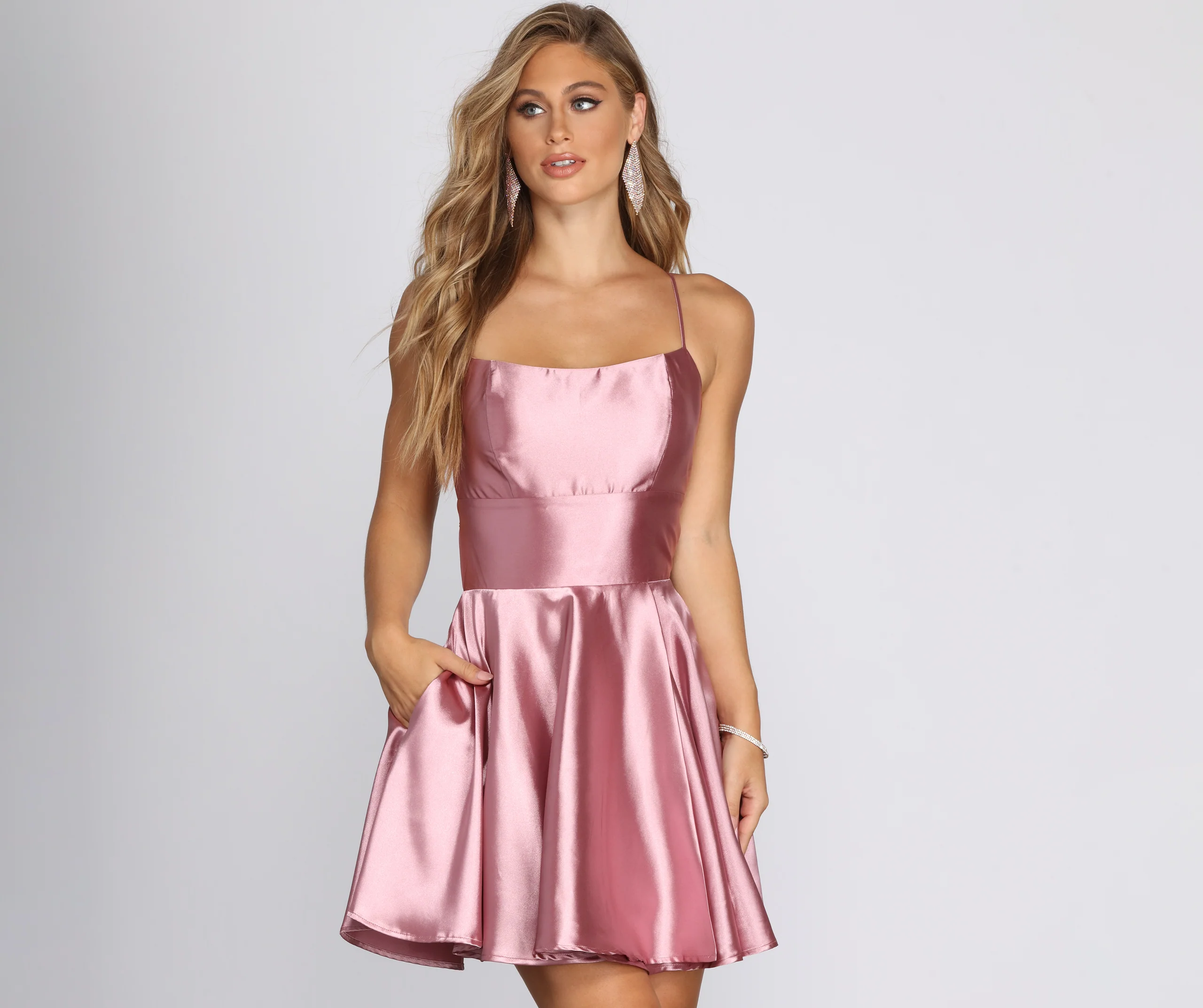 Frida Satin Party Dress