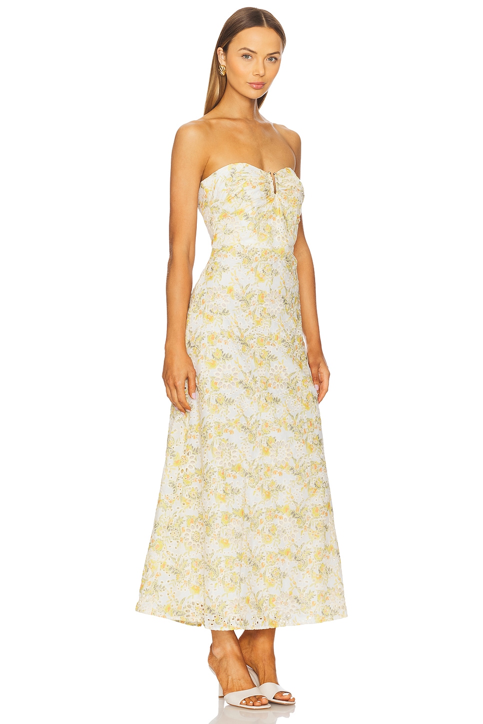 Lora Broderie Maxi Dress