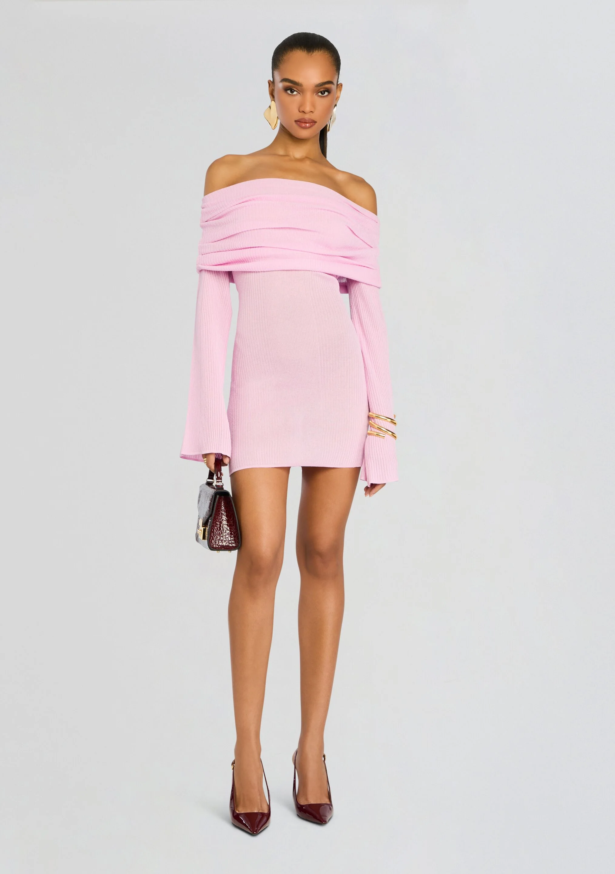 Galli Rib Knit Mini Dress