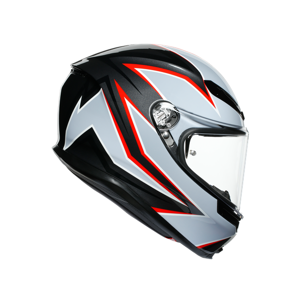K6 ECE DOT MULTI - FLASH MATT BLACK/GREY/RED