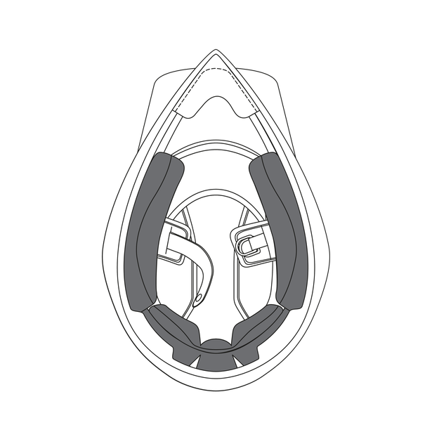 AGV CHEEK PADS AX9 - NEUTRAL