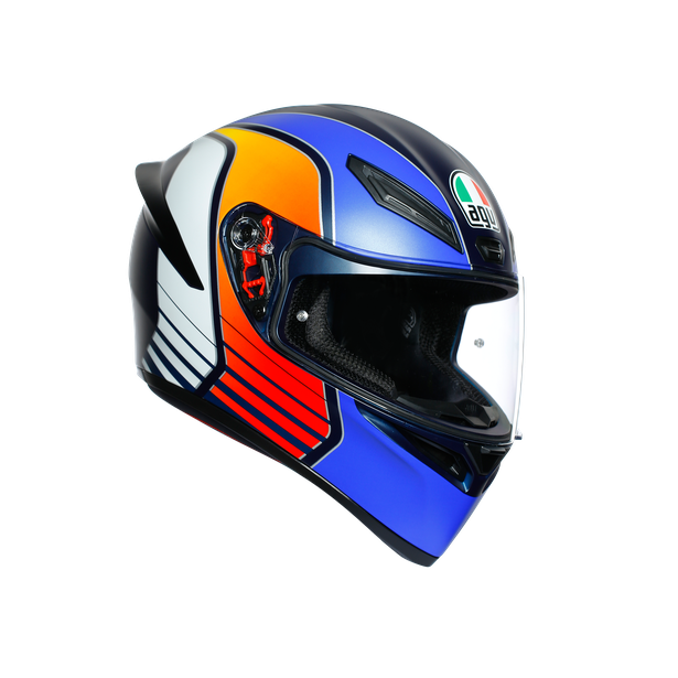 K1 MULTI ECE DOT - POWER MATT DARK BLUE/ORANGE/WHITE