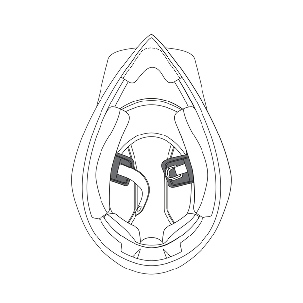 AGV CHIN STRAP PADS AX9 (S-MS)