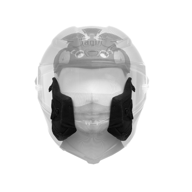 AGV CHEEK PADS PISTA GP RR - GREY/YELLOW