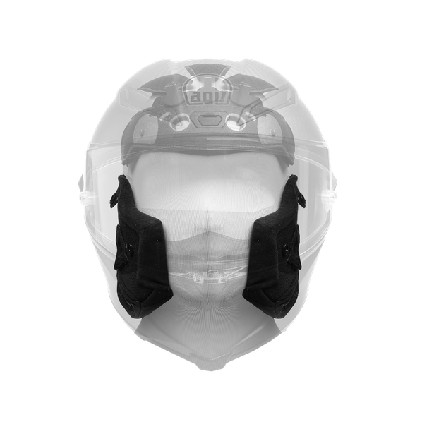 AGV CHEEK PADS PISTA GP RR - BLACK/RED
