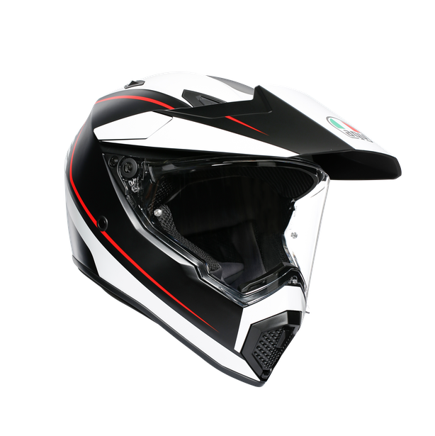 AX9 MULTI ECE DOT - PACIFIC ROAD MATT BLACK/WHITE/RED