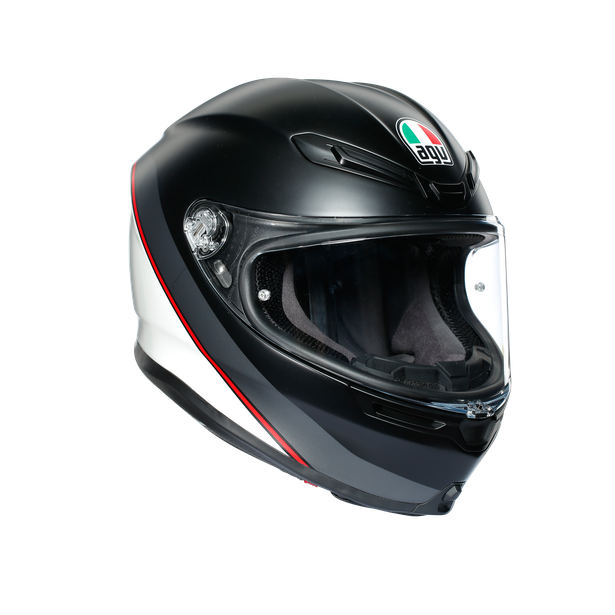 K6 ECE DOT MULTI - MINIMAL PURE MATT BLACK/WHITE/RED