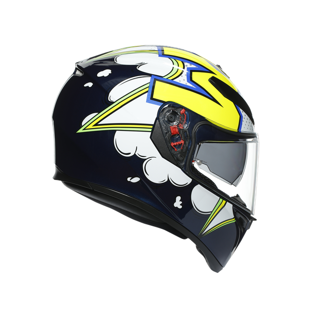 K3 SV MULTI ECE DOT - BUBBLE BLUE/WH/YELLOW FLUO