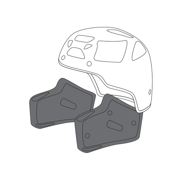 AGV CHEEK PADS AX-8 DUAL EVO (XXXL)
