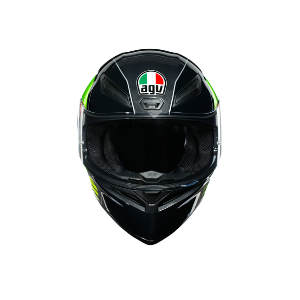 K1 MULTI ECE DOT - POWER GUNMETAL/WHITE/GREEN