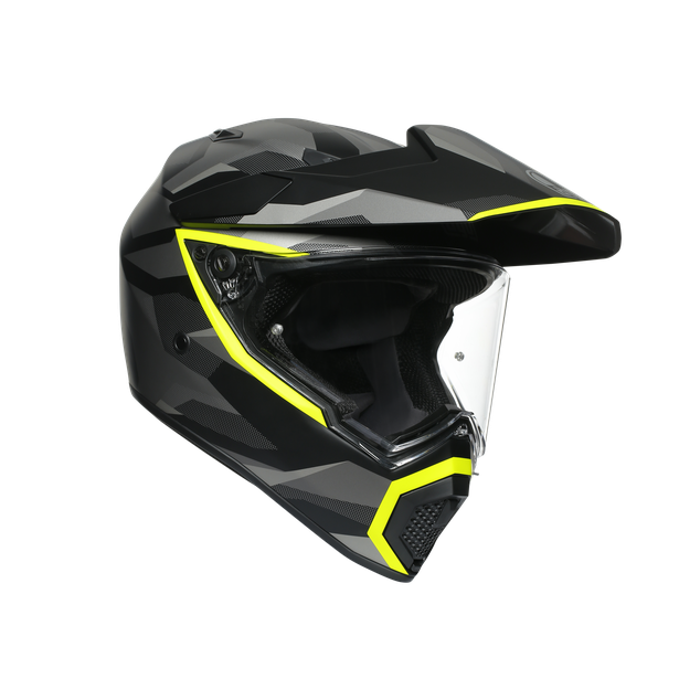 AX9 MULTI ECE DOT - SIBERIA MATT BLACK/YELLOW FLUO