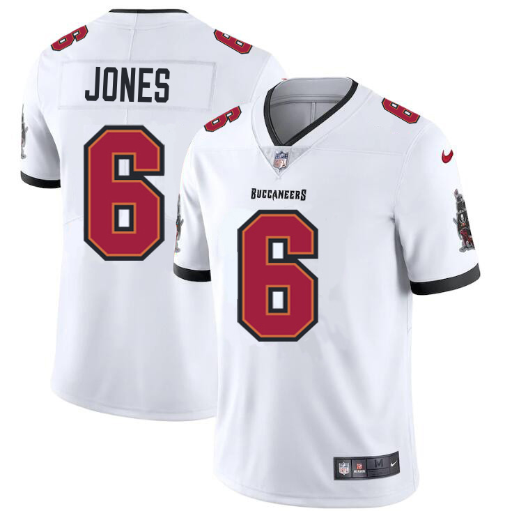 Tampa Bay Buccaneers #6 Julio Jones Youth White Vapor Limited Jersey