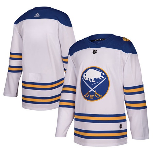 Adidas Sabres Blank White Authentic 2018 Winter Classic Stitched Jersey
