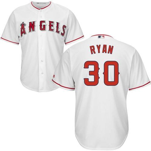 Los Angeles Angels #30 Nolan Ryan White Cool Base Stitched Youth Jersey Youth