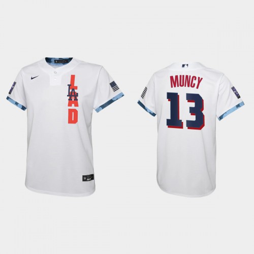 Los Angeles Los Angeles Dodgers #13 Max Muncy Youth 2021 All Star Game White Jersey Youth
