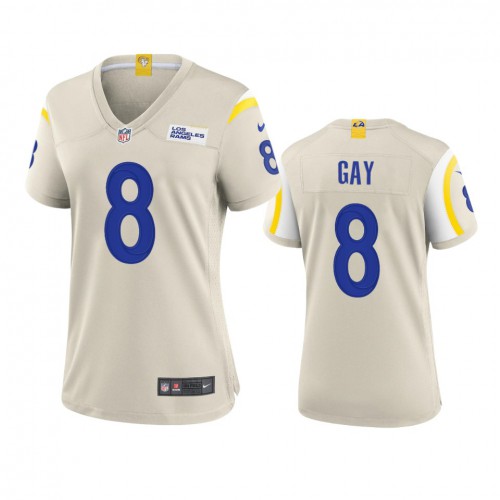 Los Angeles Los Angeles Rams #8 Matt Gay Women's Game Jersey - Bone Womens