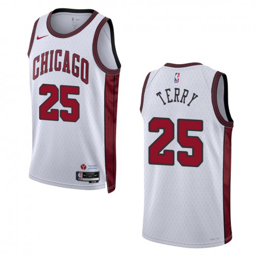 Chicago Chicago Bulls #25 Dalen Terry Unisex White 2022-23 Swingman Jersey - City Edition Mens