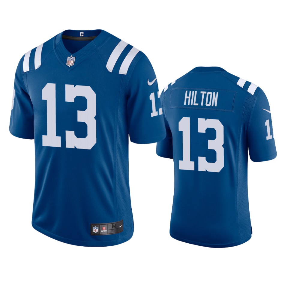 Indianapolis Colts #13 T.Y. Hilton Men's Royal 2020 Vapor Limited Jersey