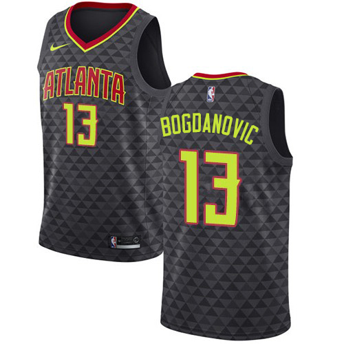 Atlanta Hawks #13 Bogdan Bogdanovic Black Youth Swingman Icon Edition Jersey Youth