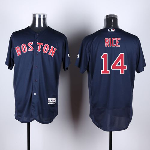 Boston Red Sox #14 Jim Rice Navy Blue Flexbase Authentic Collection Stitched Jersey Men's