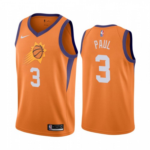Phoenix Suns #3 Chris Paul Orange 2019-20 Statement Edition Jersey Mens
