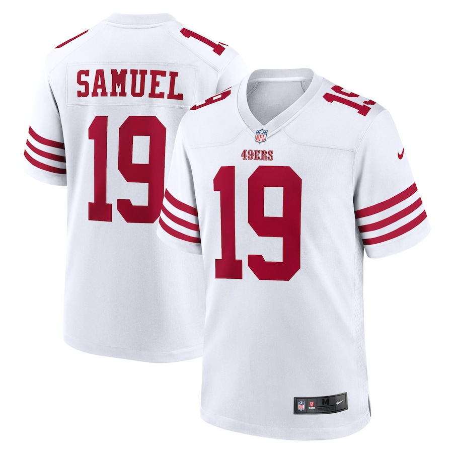 San Francisco 49ers #19 Deebo Samuel Men's 2022 Player Game Jersey - White