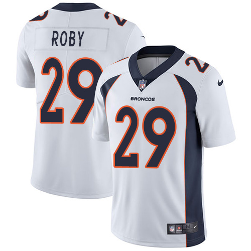 Denver Broncos #29 Bradley Roby White Men's Stitched Vapor Untouchable Limited Jersey Men's