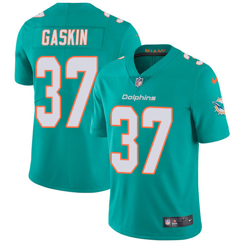 Miami Dolphins #37 Myles Gaskin Aqua Green Team Color Youth Stitched Vapor Untouchable Limited Jersey Youth