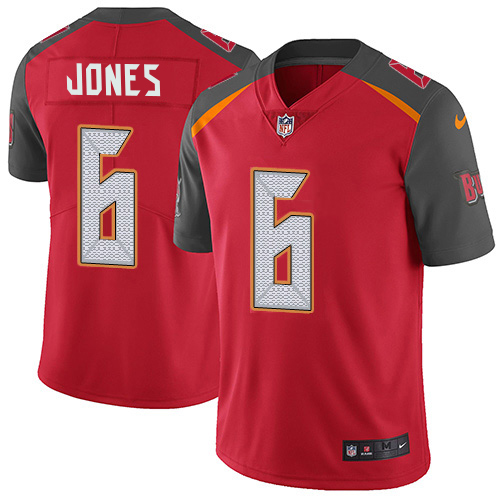 Buccaneers #6 Julio Jones Red Team Color Men's Stitched Vapor Untouchable Limited Jersey