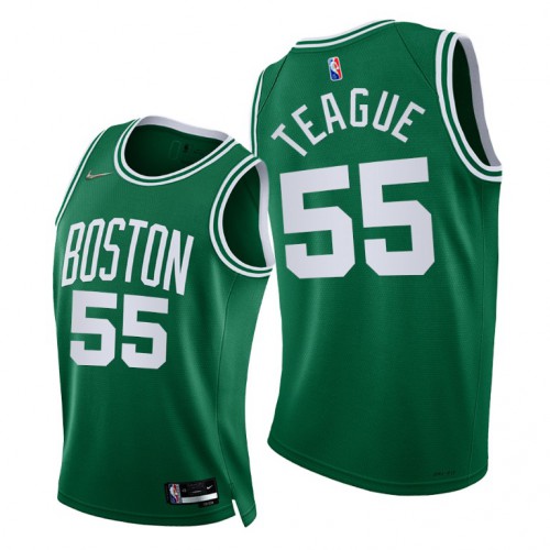 Boston Celtics #55 Jeff Teague Mens 2021-22 75th Diamond Anniversary Jersey Green Mens