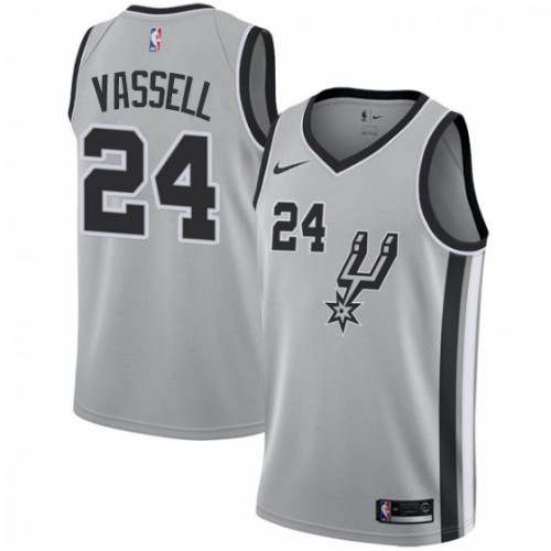 San Antonio Spurs #24 Devin Vassell Silver Womens Swingman Statement Edition Jersey Womens
