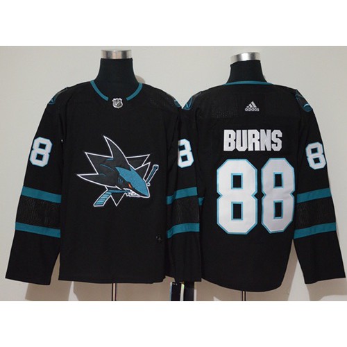 Adidas San Jose Sharks #88 Brent Burns Black Alternate Authentic Stitched Jersey Men's