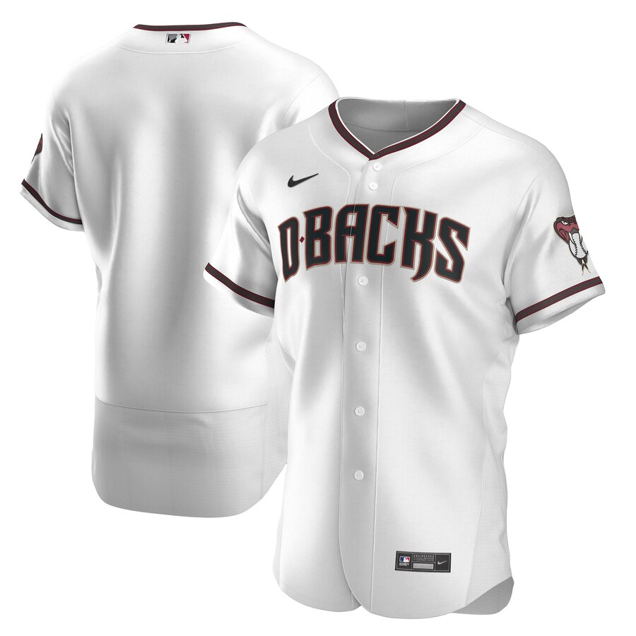 Arizona Diamondbacks Men's White Crimson Authentic Home Team Jersey