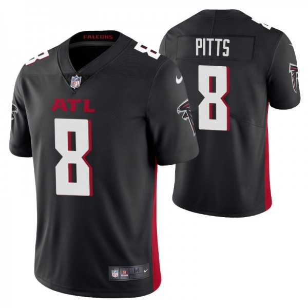 Youth Atlanta Falcons #8 Kyle Pitts Black Vapor Untouchable Limited Stitched Jersey