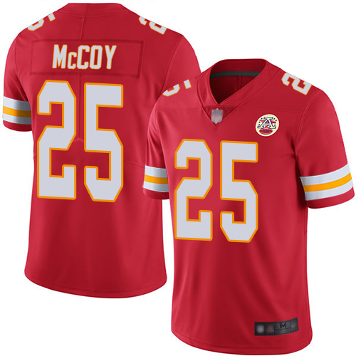 Kansas City Chiefs #25 LeSean McCoy Red Team Color Men's Stitched Vapor Untouchable Limited Jersey Men's