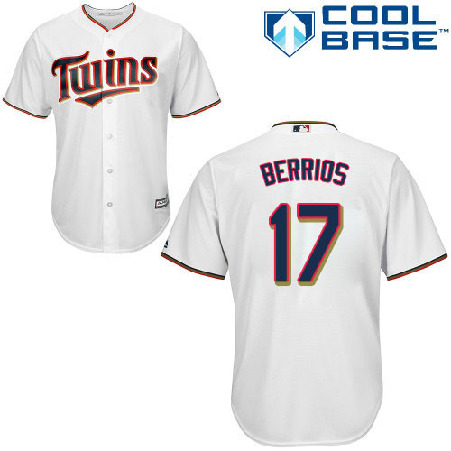 Minnesota Twins #17 Jose Berrios White Cool Base Stitched Youth Jersey Youth