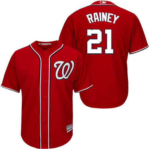 Washington Nationals #21 Tanner Rainey Red New Cool Base Stitched Youth Jersey Youth