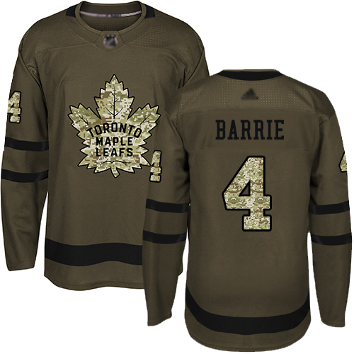 Adidas Maple Toronto Maple Leafs #4 Tyson Barrie Green Salute to Service Stitched Jersey Men's