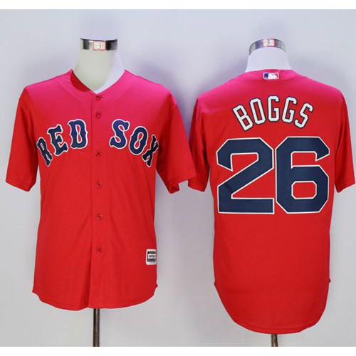 Boston Red Sox #26 Wade Boggs Red New Cool Base Stitched Jersey Men's